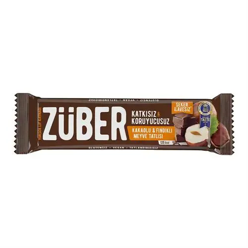 Züber Fındıklı, Kakaolu Meyveli Bar 40 g