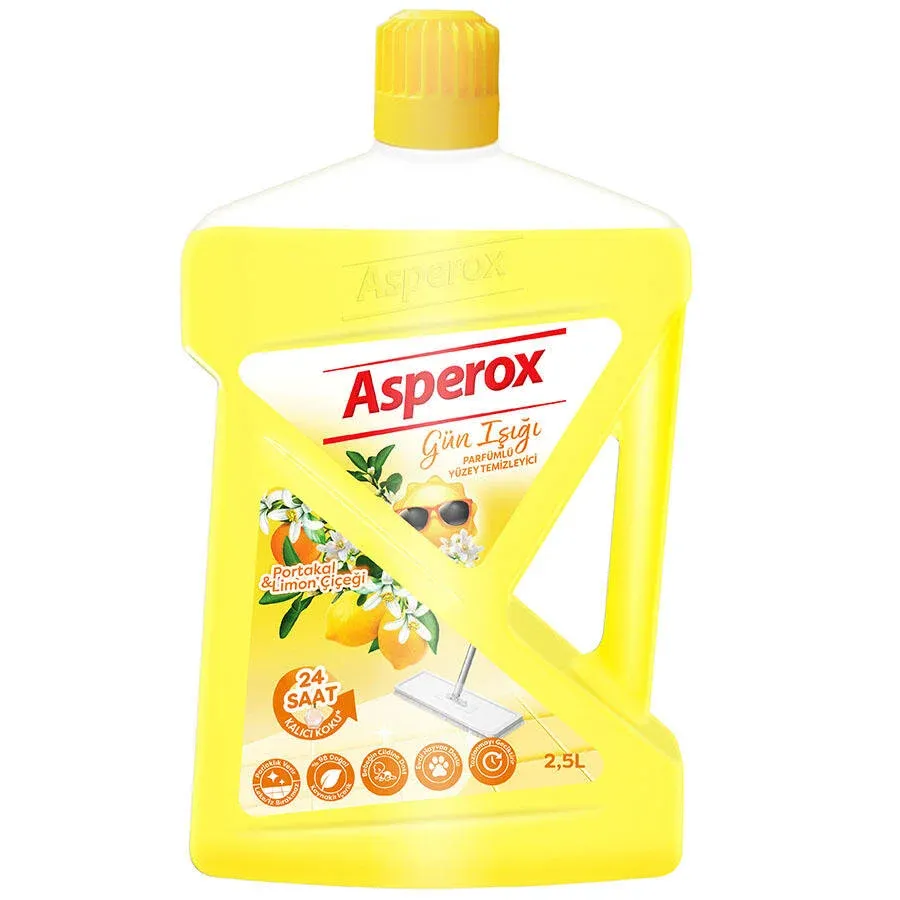 Asperox Parfümlü Yüzey Temizleyici Gün Işığı Portakal&Limon Çiçeği 2.5 LT