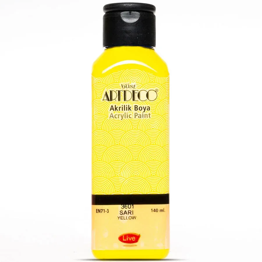 Artdeco Akrilik Boya Sarı 140 ml