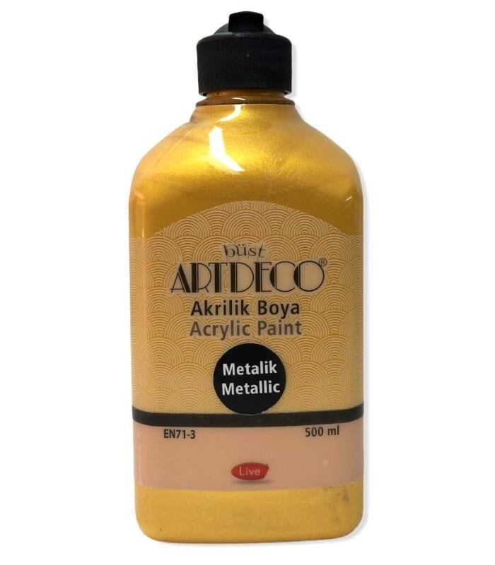 ARTDECO AKRİLİK BOYA 500 ML METALİK ALTIN