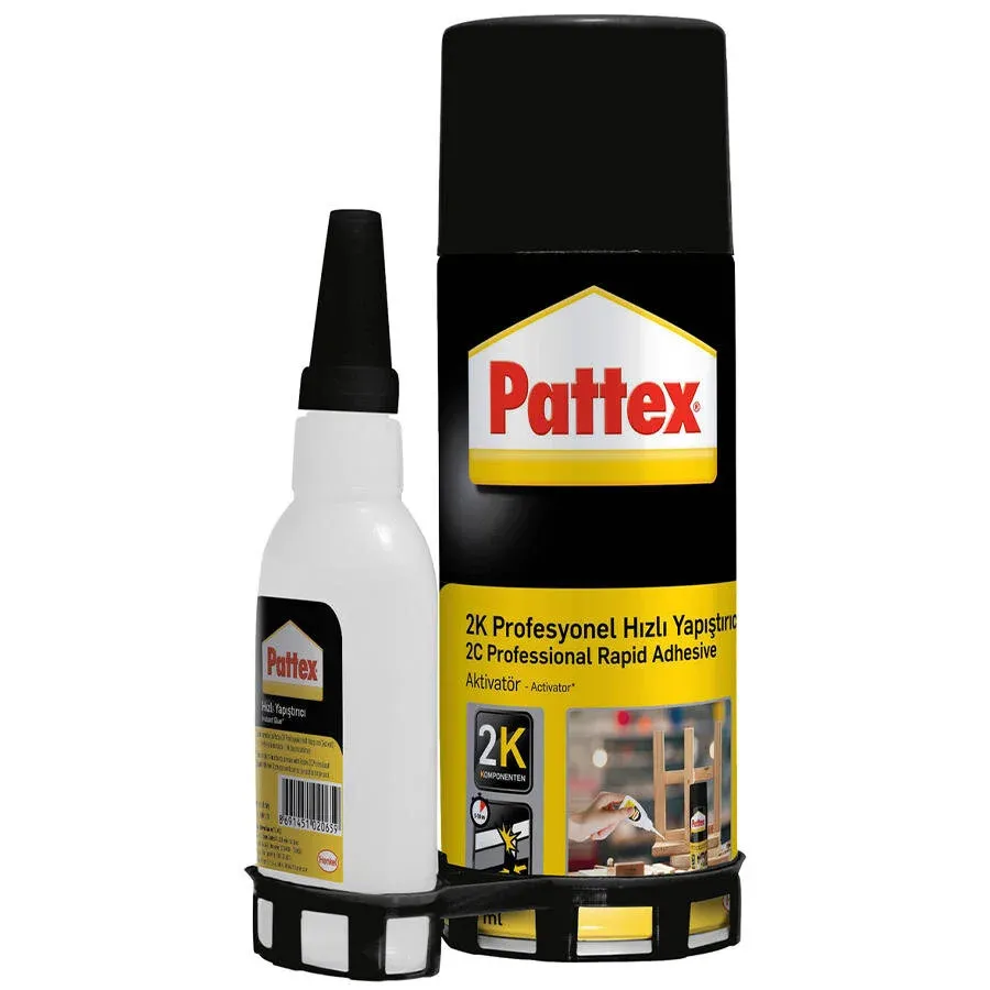 Pattex 2k Aktivatörlü Hızlı Yapıştırıcı 400 ml + 70 ml