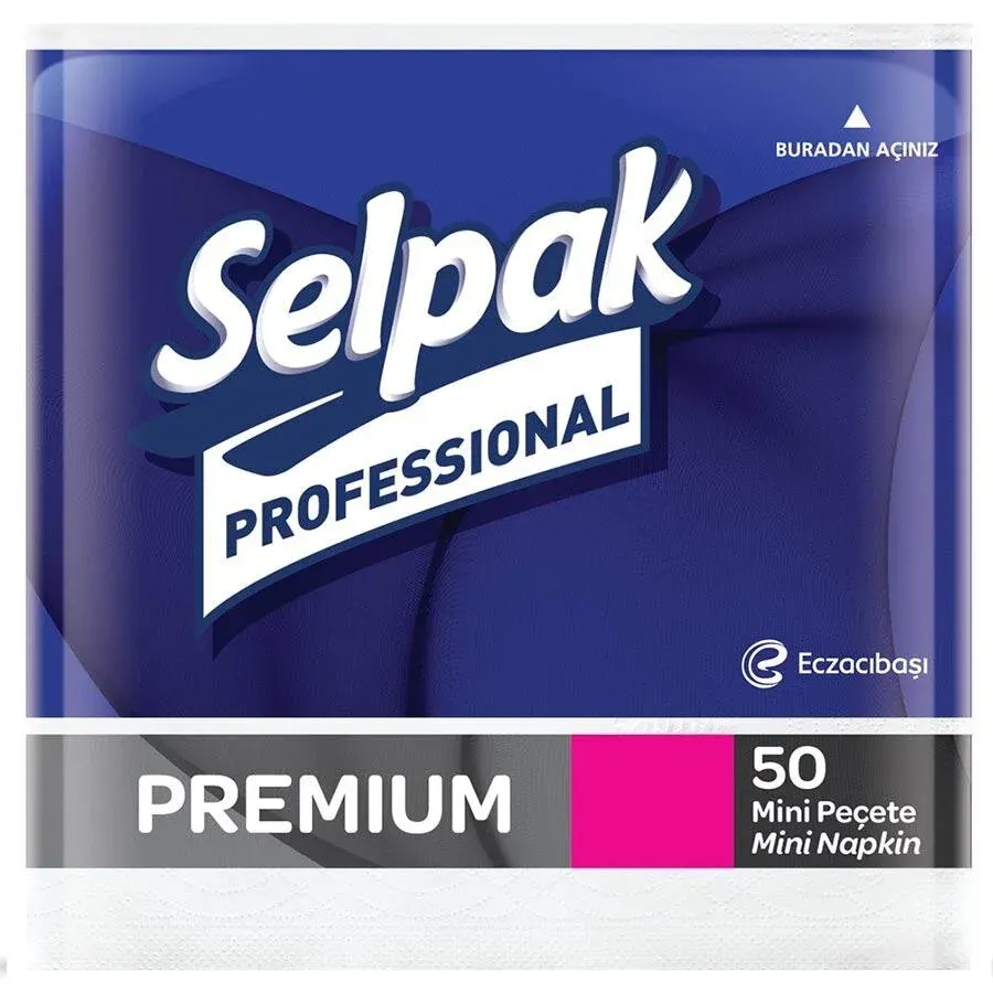 Selpak Professional Mini Peçete 24 cm x 24 cm 50'li Paket