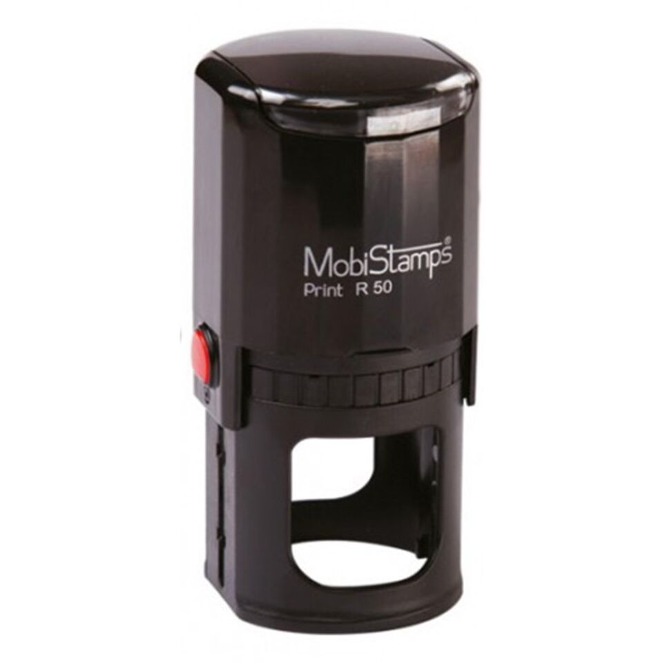 MOBİSTAMPS KAŞE R50 YUVARLAK MAVİ KEÇE 50 MM