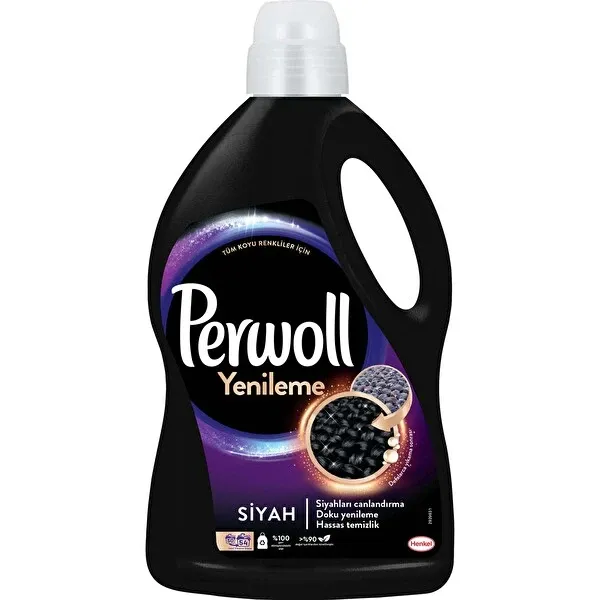 Perwoll Geliştirilmiş Siyah Sıvı Çamaşır Deterjanı 2970 ml