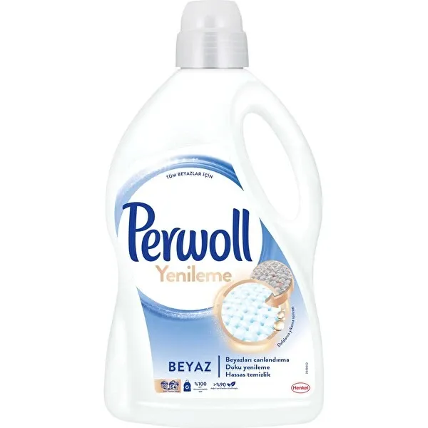 Perwoll Geliştirilmiş Beyaz Sıvı Çamaşır Detarjanı 2970 ml