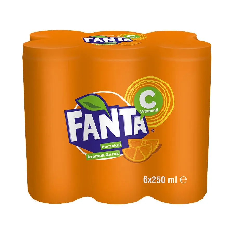 Fanta 250 ml 6'lı Paket