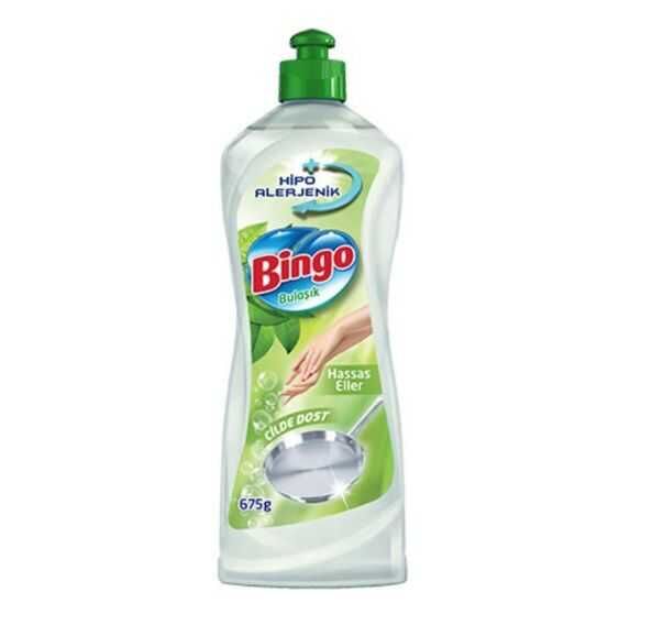 BİNGO BULAŞIK DETERJANI HASSAS ELLER 675ML