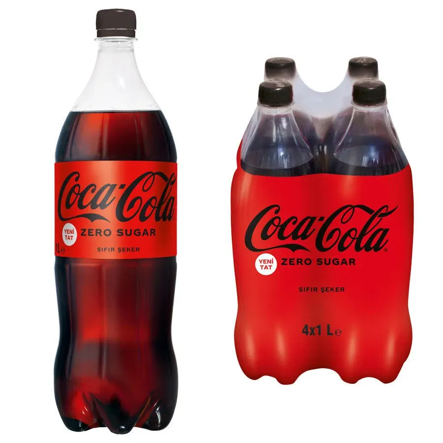 Coca Cola Şekersiz 1 lt 4'lü Paket