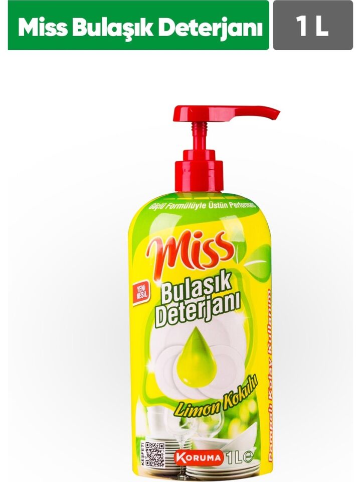 Miss Bulaşık Deterjanı Limonlu 1 Lt