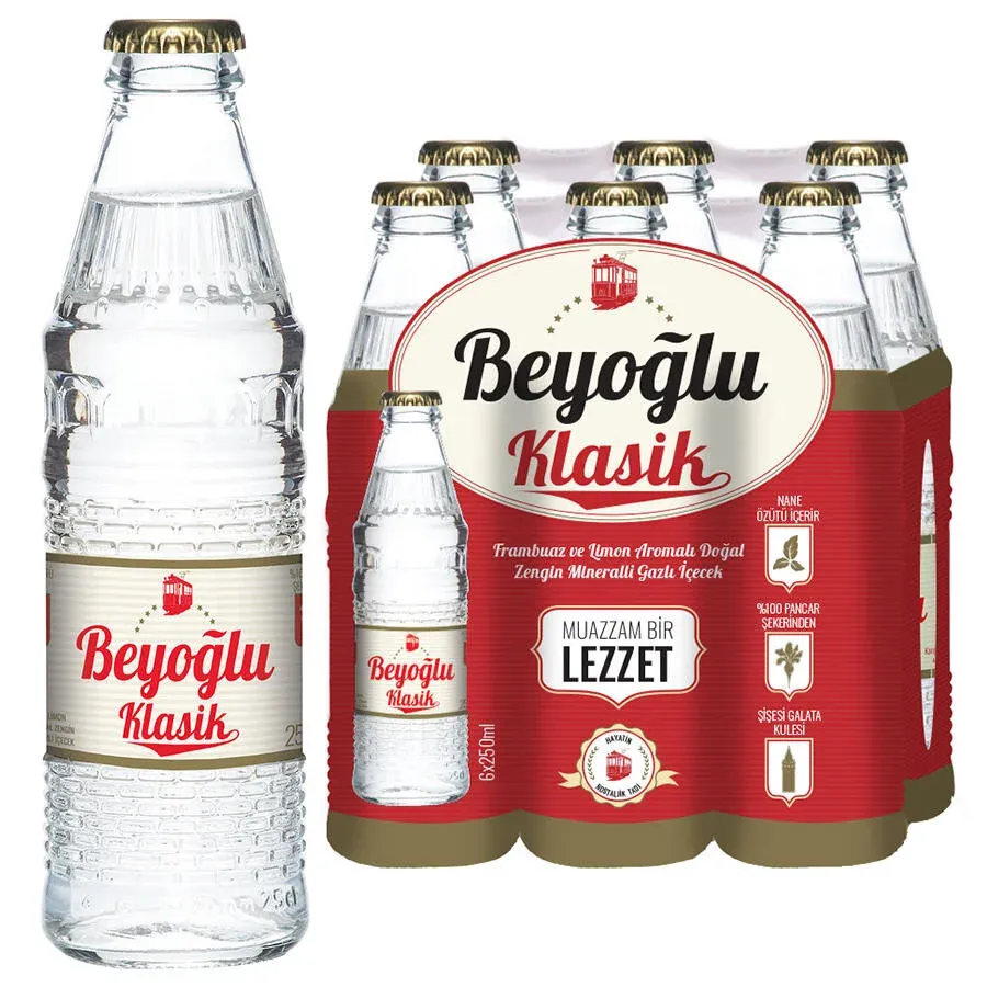 Beyoğlu Klasik Frambuaz-Limon 250 ml 6'lı