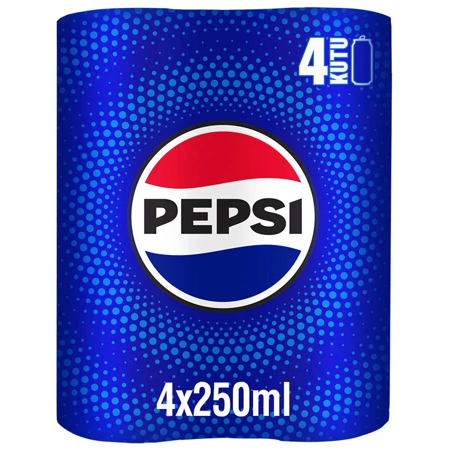 Pepsi Kola Kutu 4x250 ml