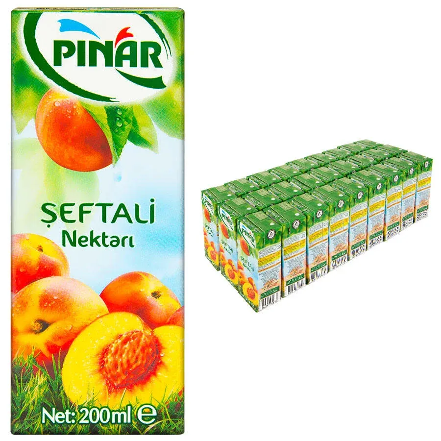 Pınar Meyve Suyu Şeftali 200 ml 27'li