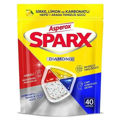 Asperox Sparx Hepsi Bir Arada Bulaşık Makinesi Tableti - 40 Adet