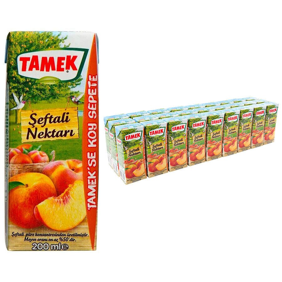 Tamek Şeftali Nektar 200 ml 27'li  Listeye Ekle