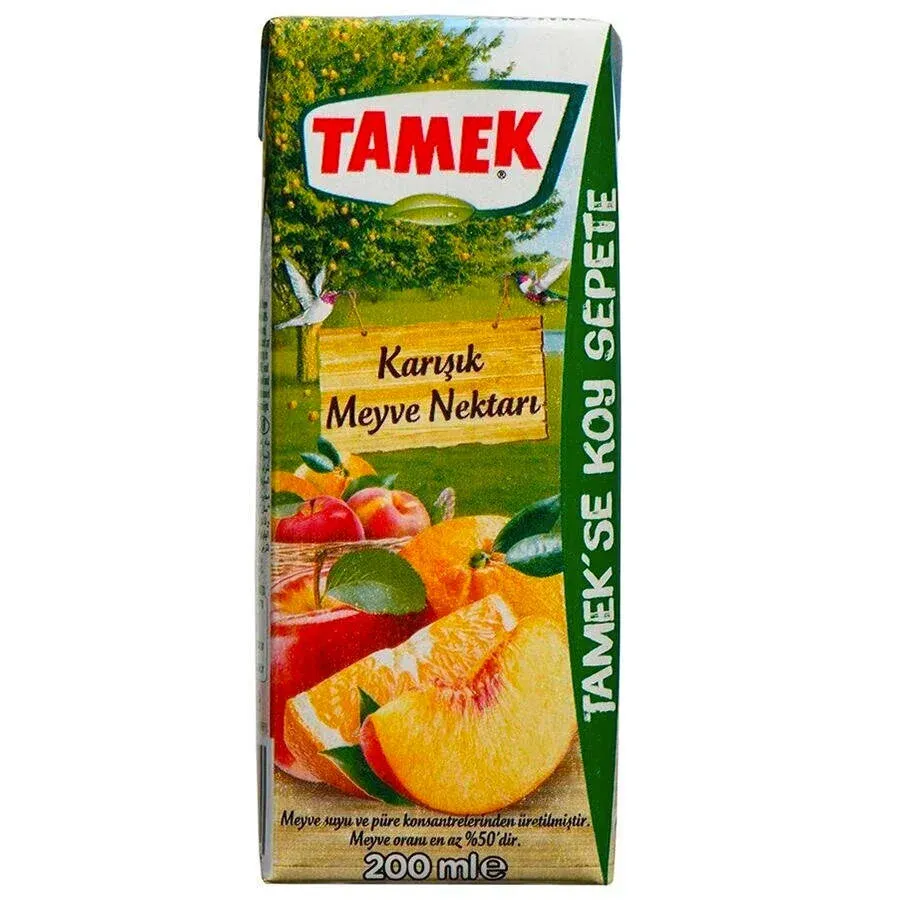 Tamek Karışık Meyve Nektar 200 ml 27'li