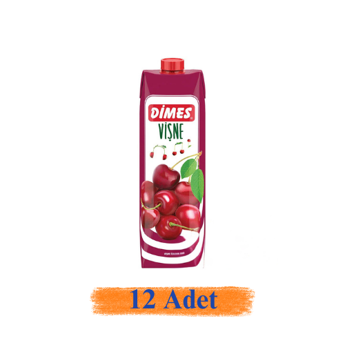 Dimes Meyveli İçecek Vişne 1 Lt 12'Li