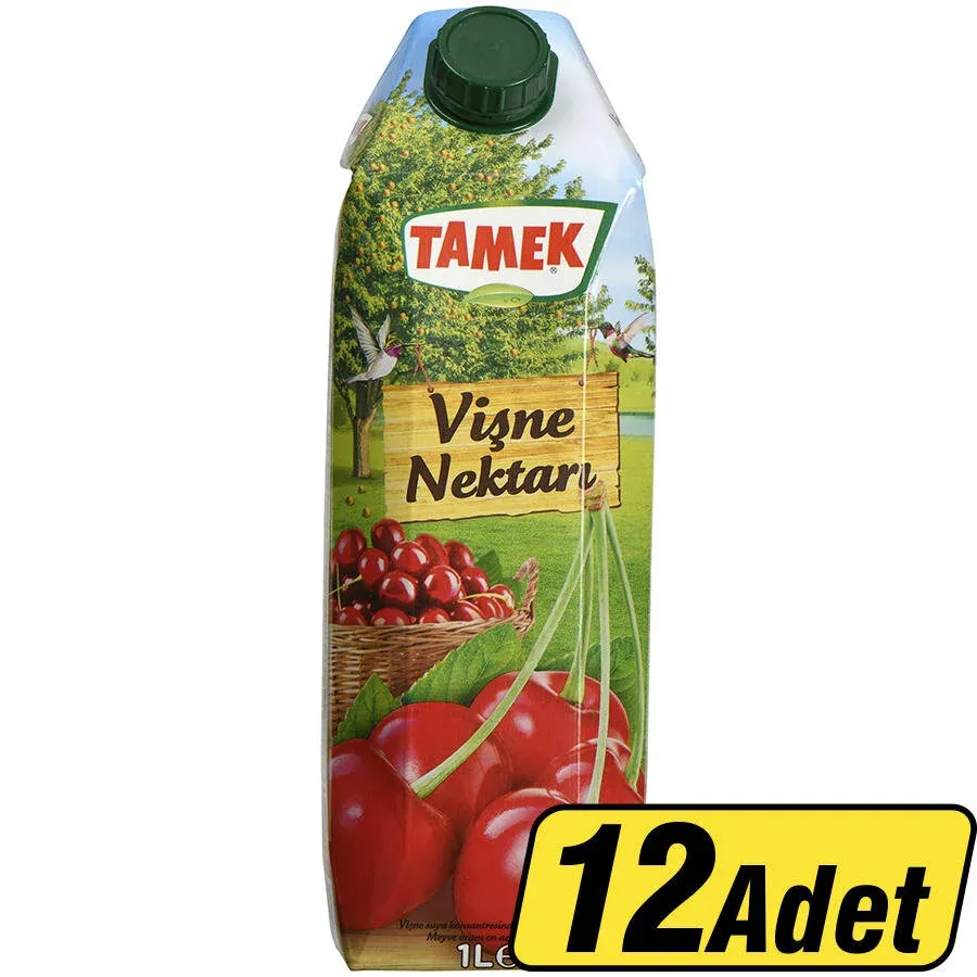 Tamek Vişne Nektar 1 lt 12'Li