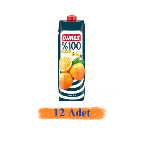 Dimes %100 Portakal 1 lt 12'Li