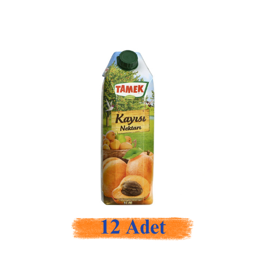 Tamek Kayısı Nektar 1 lt 12'Li