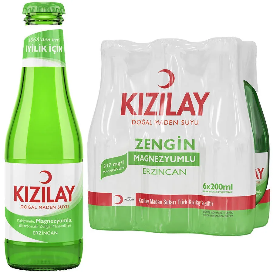 Kızılay Erzincan Doğal Maden Suyu Sade 200 ml 6'lı Paket