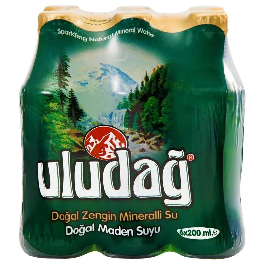 Uludağ Doğal Maden Suyu Sade 200 ml 6'lı Paket