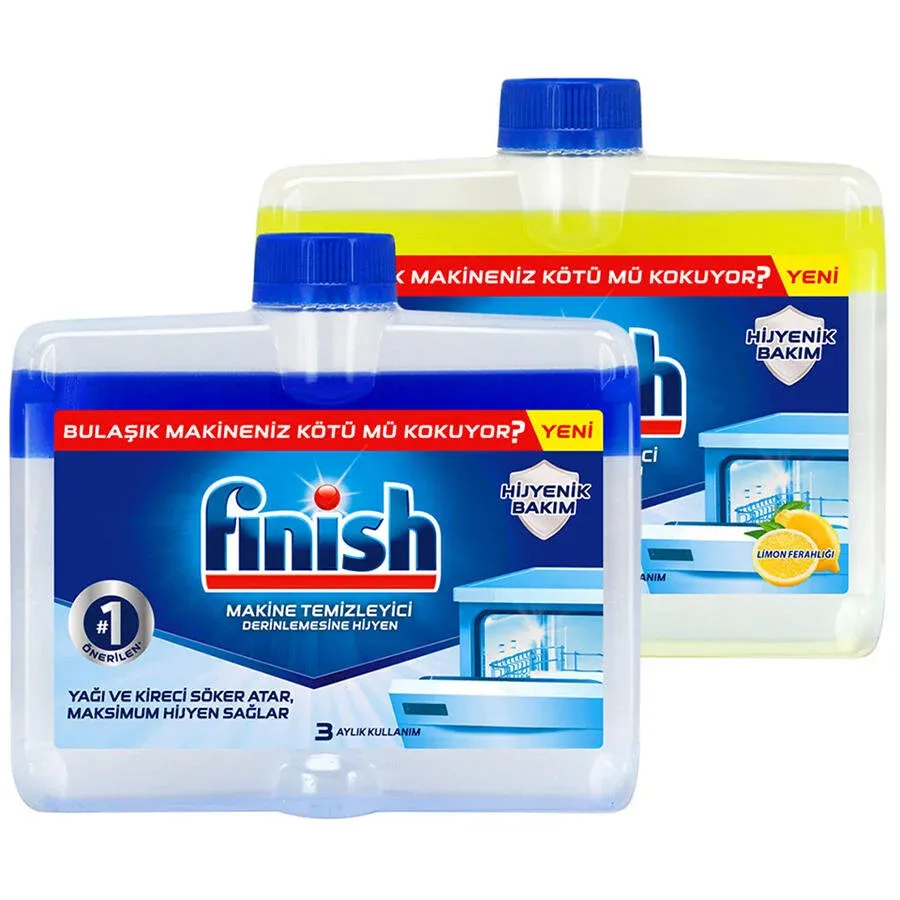 Finish Classic Bulaşık Makinesi Temizleyici 2'li Paket 250 ML