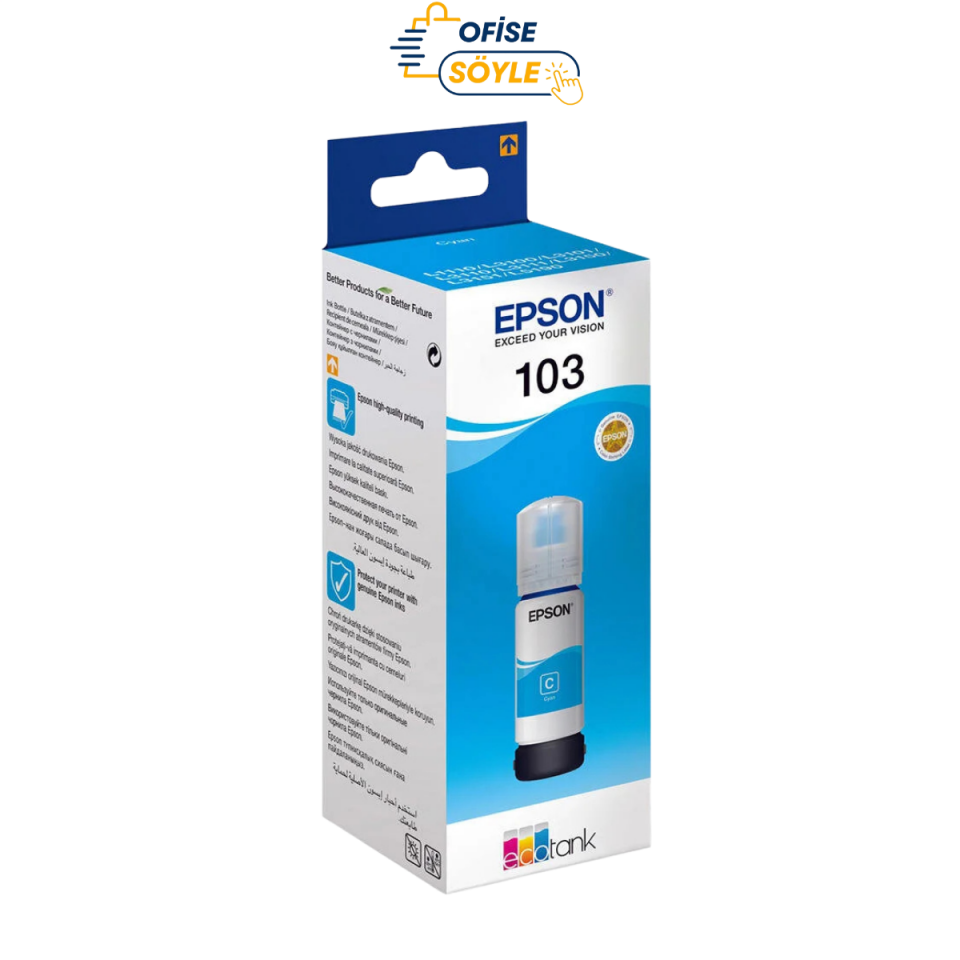 Epson 103 Mavi Mürekkep C13T00S24A