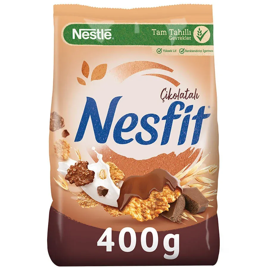 Nestle Nesfit Çikolatalı Tam Tahıl ve Pirinç Gevreği 400 gr