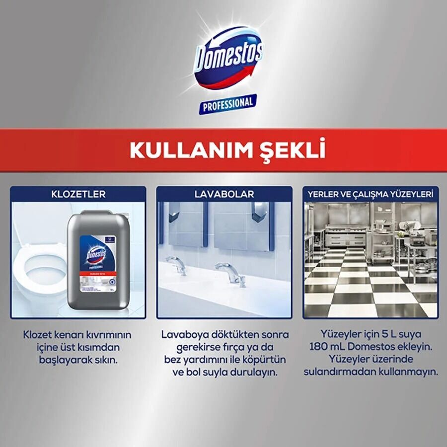 Domestos Professional Yoğun Kıvamlı Çamaşır Suyu 10 Litre