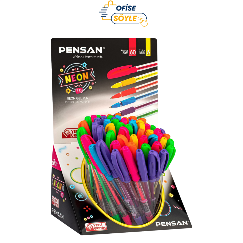 PENSAN 2290 NEON-JEL 60'LI JEL KALEM