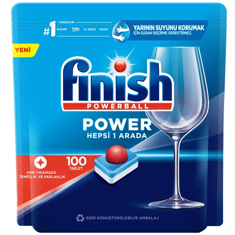 Finish Powerball Bulaşık Makinesi Hepsi 1 Arada 100 Tablet