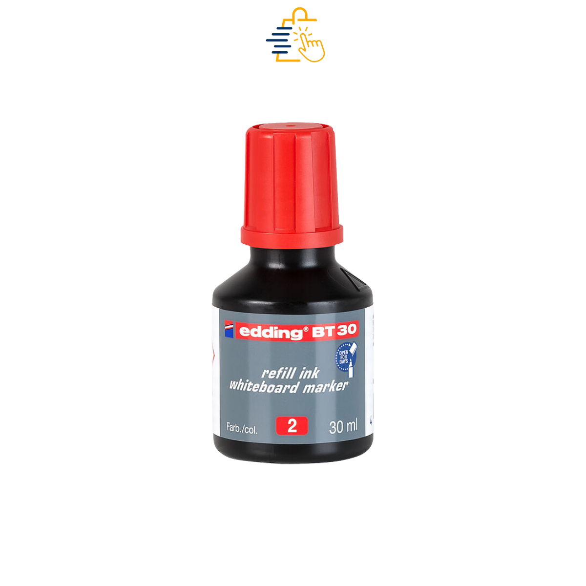 EDDİNG TAHTA KALEM MÜREKKEBİ KIRMIZI 30 ML. BT30-002