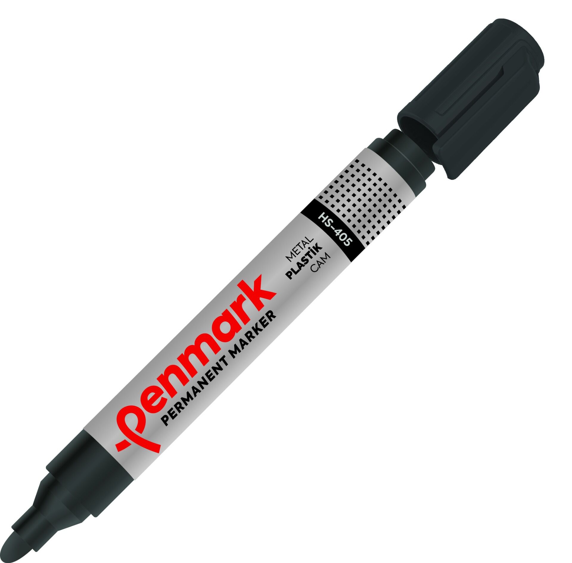 PENMARK PERMANENT MARKÖR YUVARLAK UÇ SİYAH HS-405-01