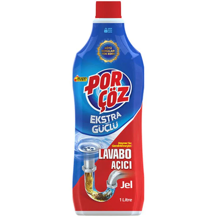 Porçöz Lavabo Açıcı Jel 1 LT