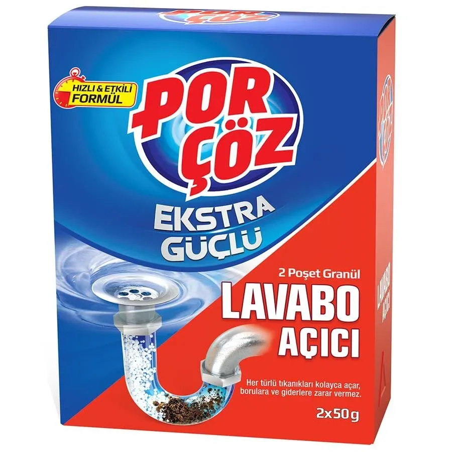 Porçöz Lavabo Açıcı Granül 2x50 Gram