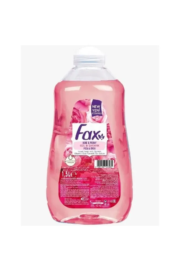 FAX Sıvı Sabun Gül&Şakayık 1.5Lt