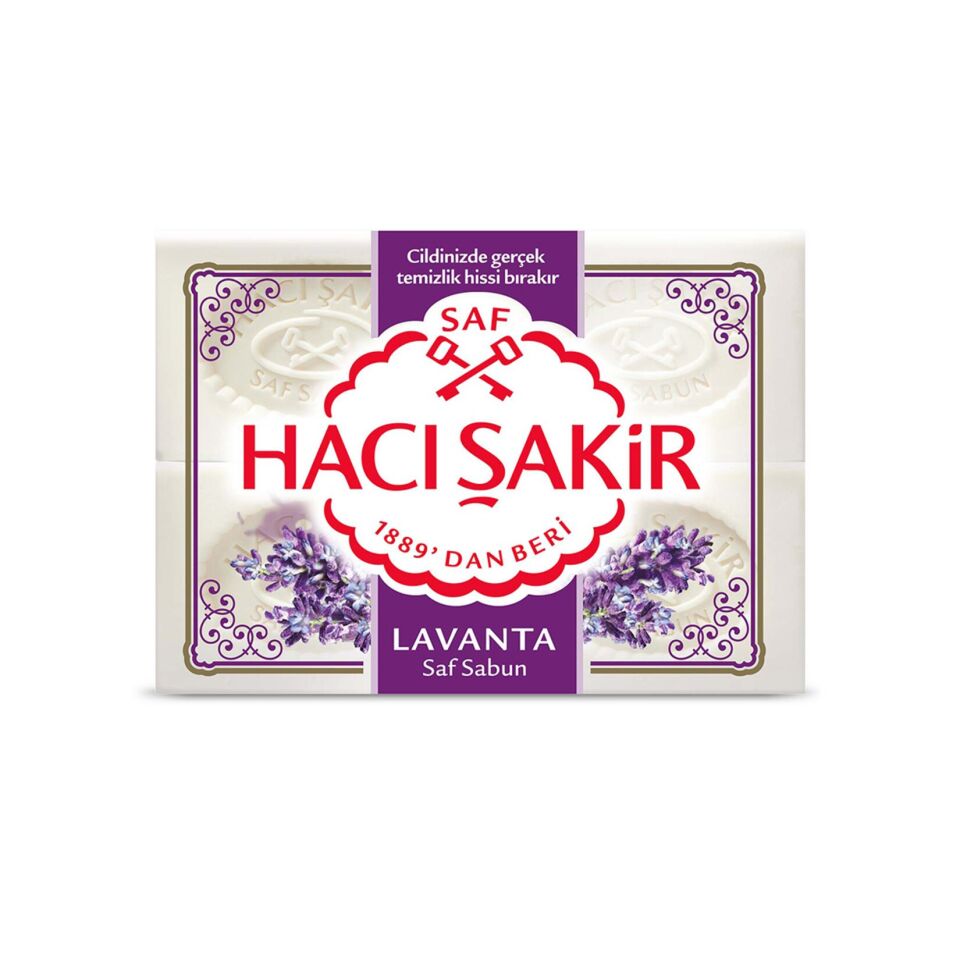 Hacı Şakir Lavanta Beyaz Kalıp Sabun 4X150 G