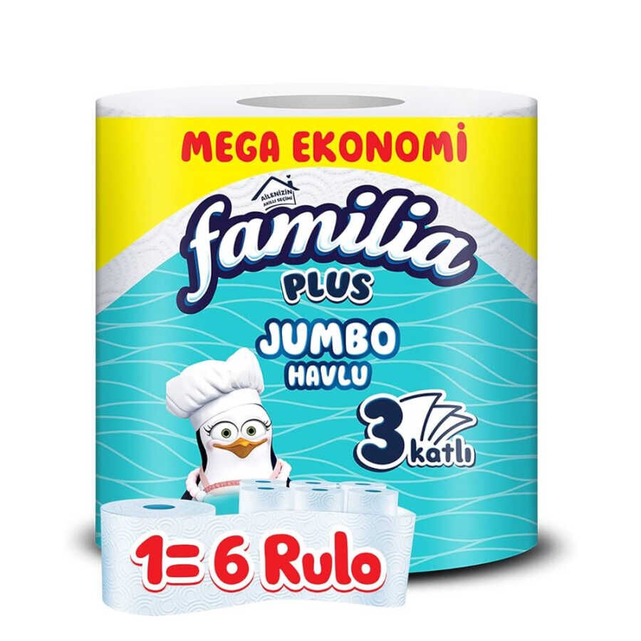 FAMİLİA PLUS 3 KATLI 6 RULO HAVLU KAĞIT